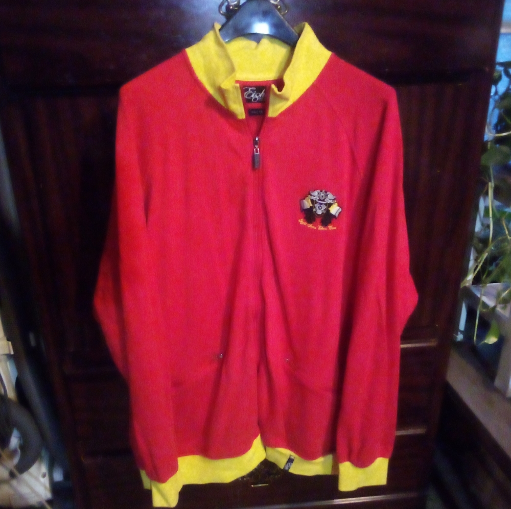 8732 Motor Club (Young Jeezy) Hip Hop Full Zip Track Jacket Coat Men's 2XL Red